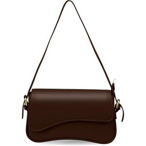 Shoulder Bag for Women Little Purse Hobo Bags Clutch Leather Handbags Brown Tote